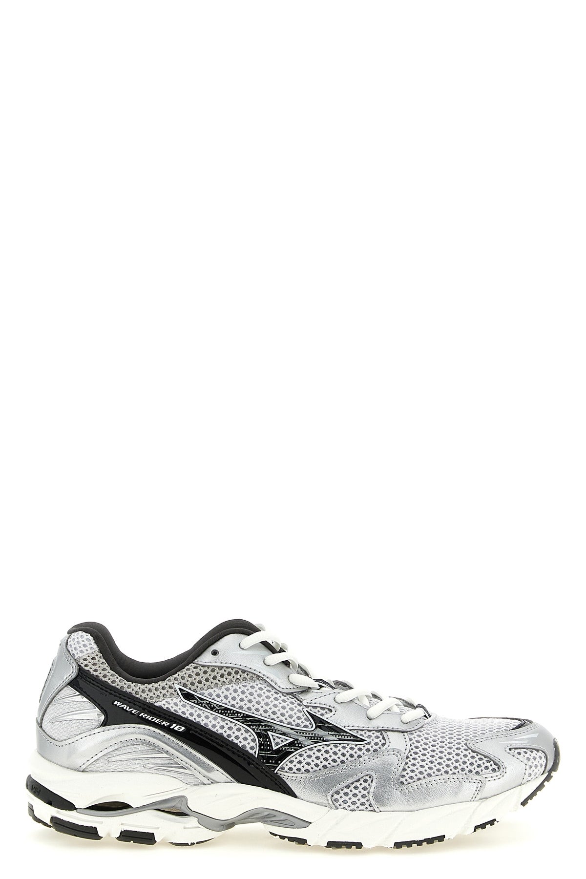 wave rider 10 sneakers in og open mesh and laminated leather