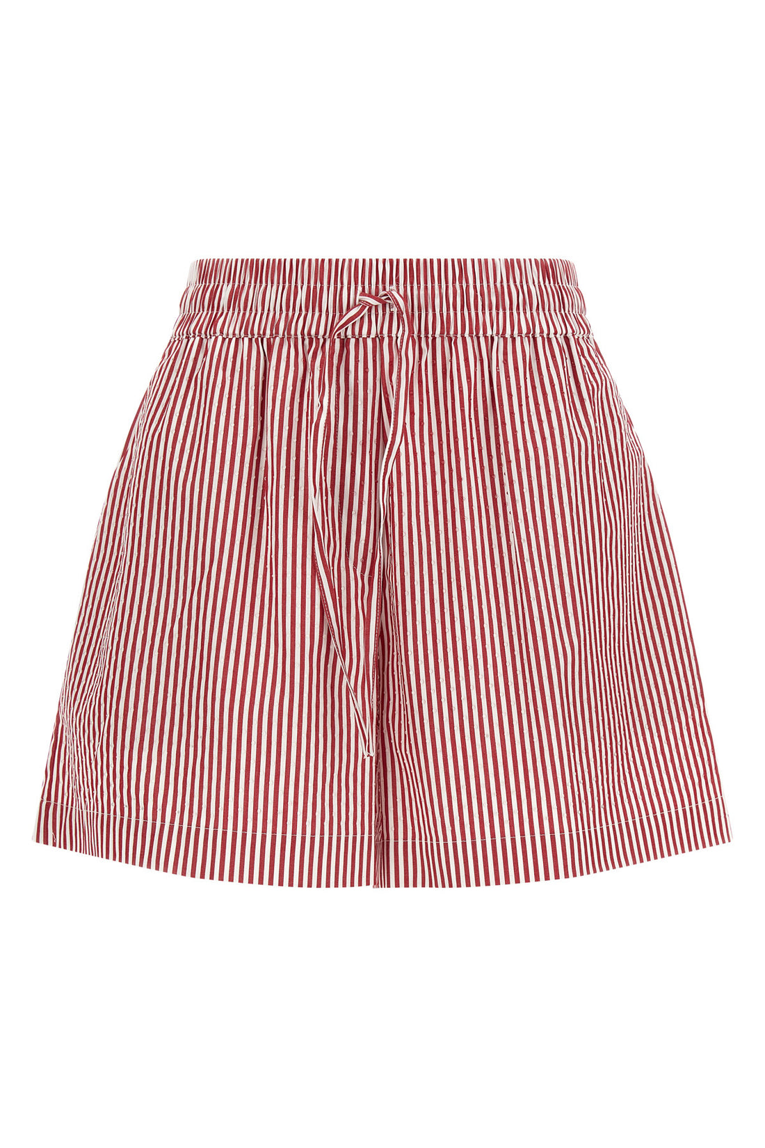 P.A.R.O.S.H. L cashine striped cotton poplin shorts