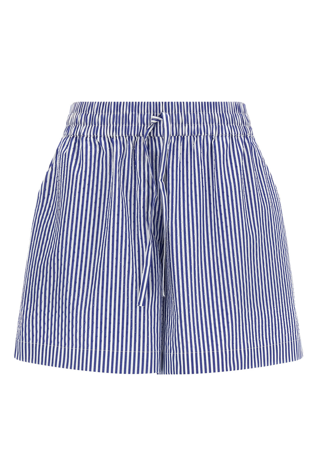 P.A.R.O.S.H. M cashine striped cotton poplin shorts