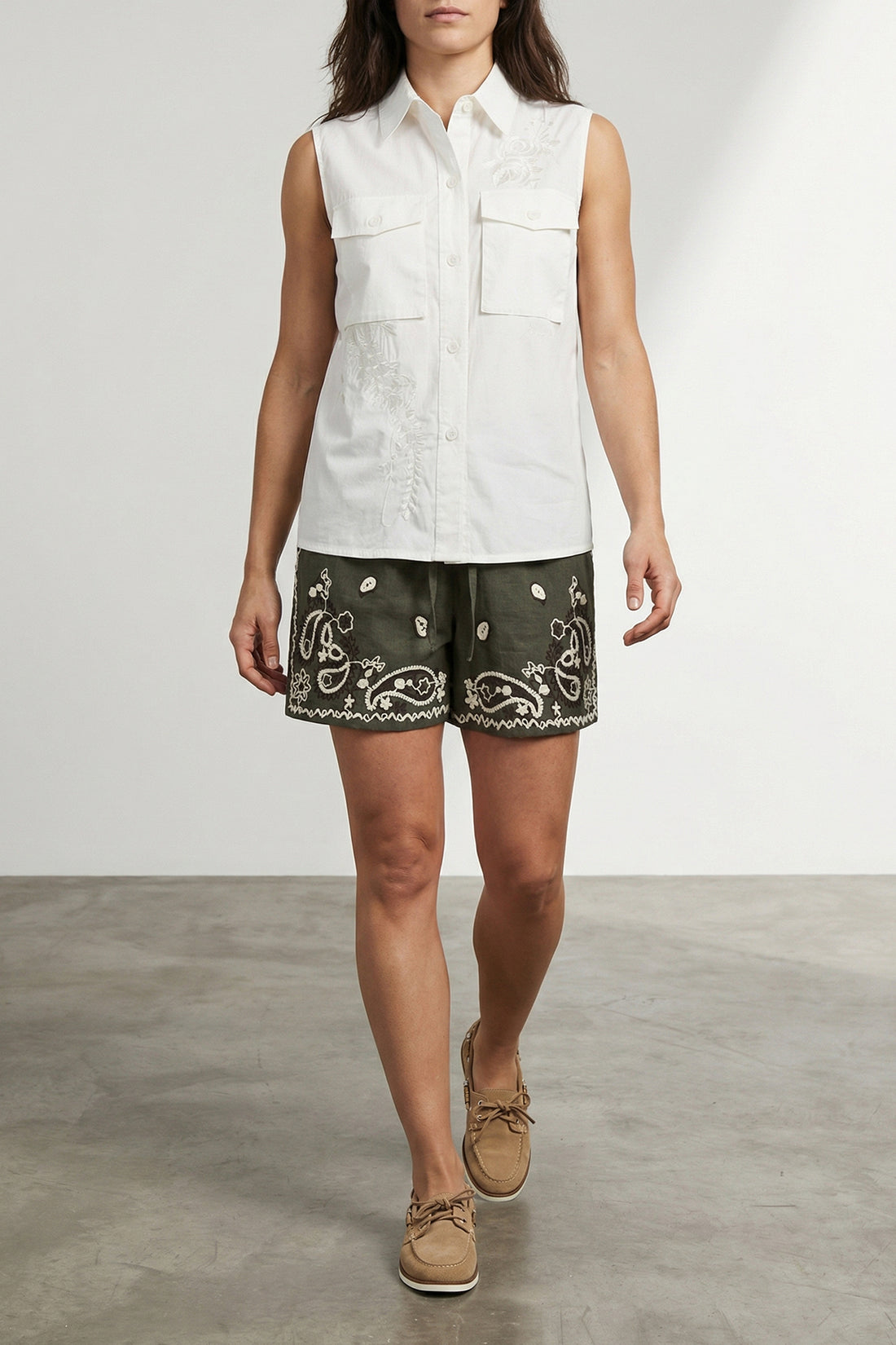 P.A.R.O.S.H. M beach26 linen shorts