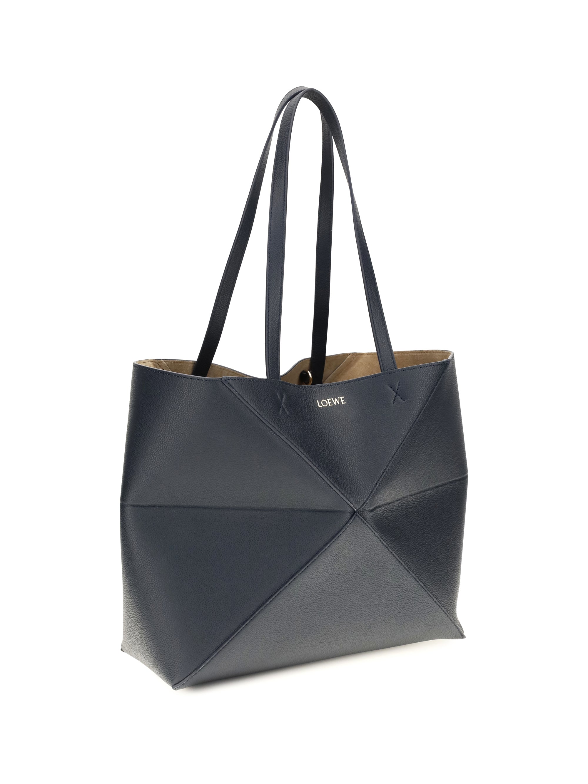 medium puzzle fold tote bag