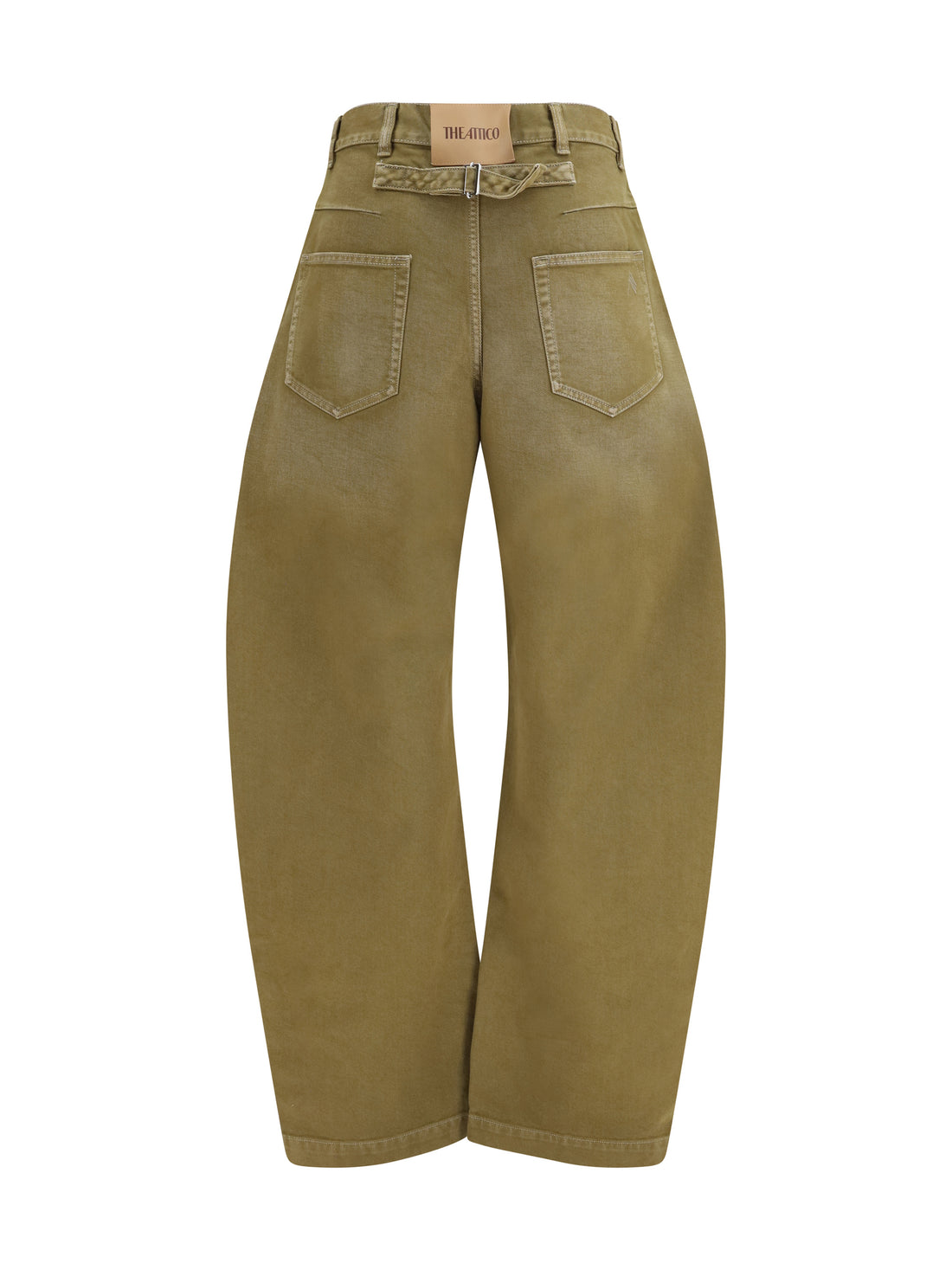 THE ATTICO 25 wide-leg jeans with back belt