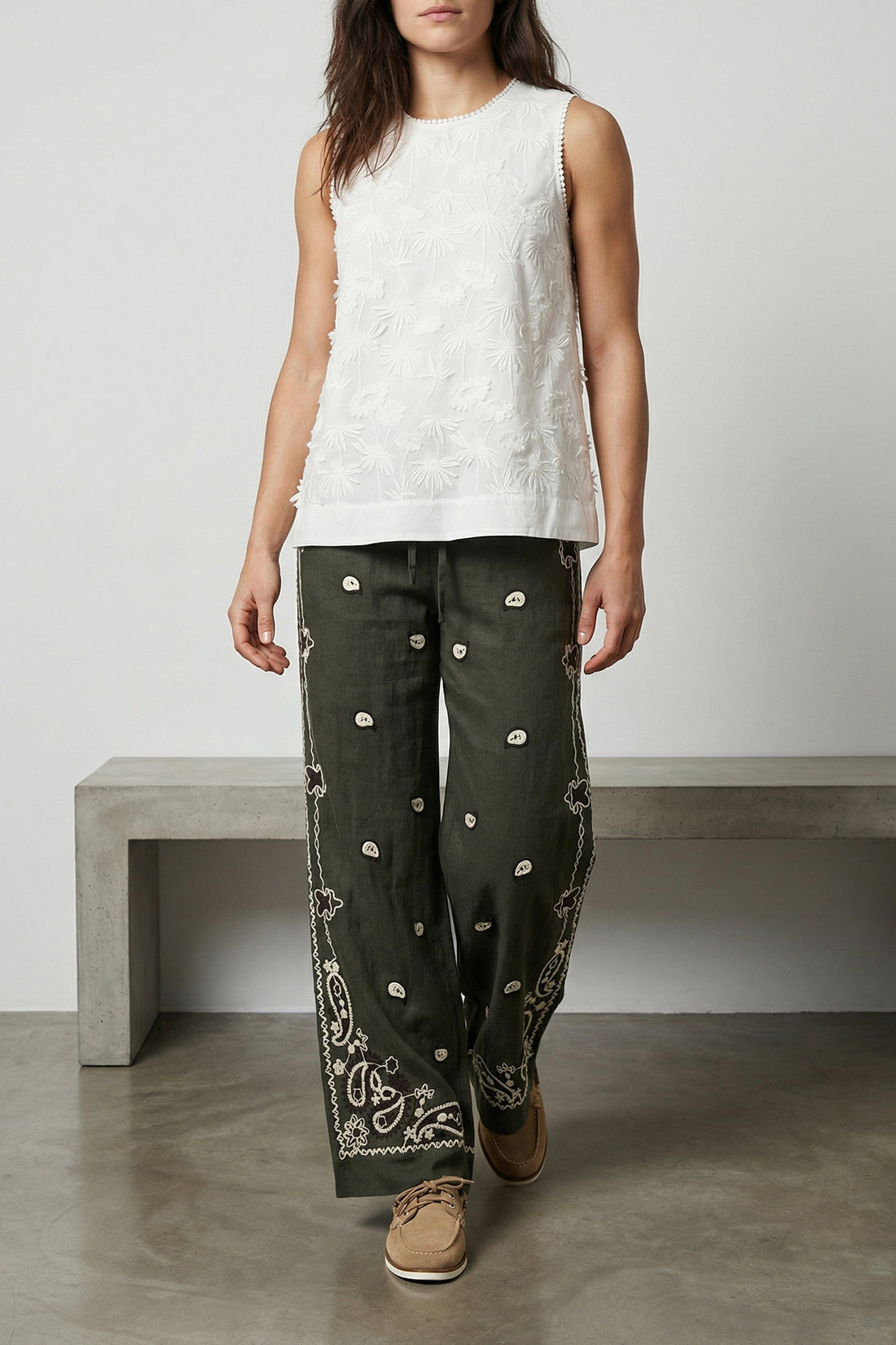 P.A.R.O.S.H. L beach26 linen pants