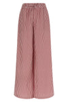 cashine striped cotton poplin pants