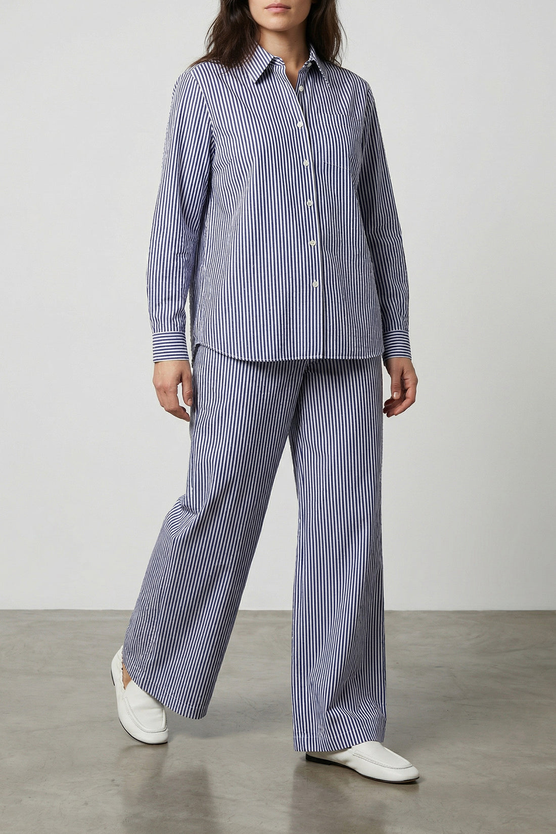 P.A.R.O.S.H. S cashine striped cotton poplin pants