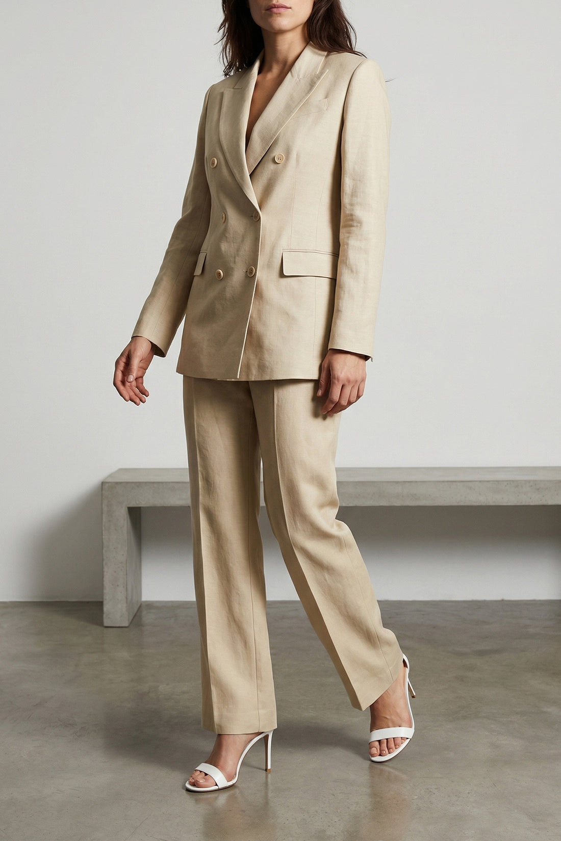 P.A.R.O.S.H. L raisa26 viscose and linen blend trousers