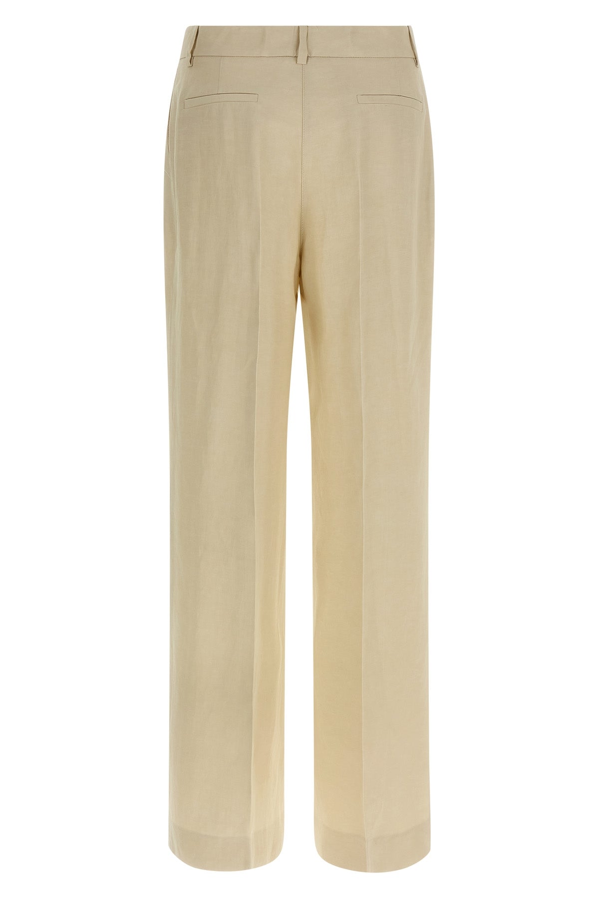 raisa26 viscose and linen blend trousers