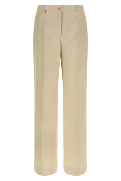 raisa26 viscose and linen blend trousers