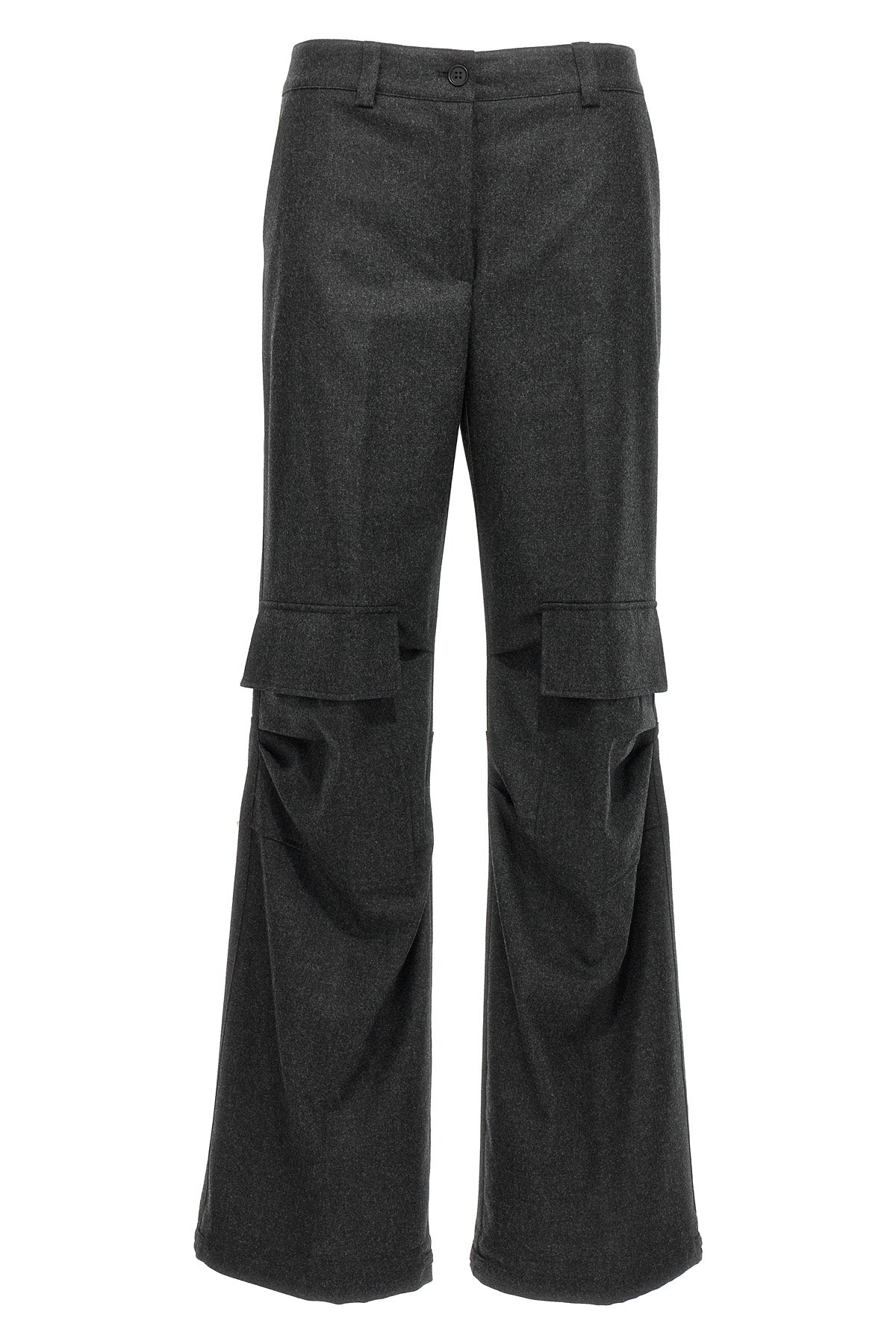 cargo-style pants in wool