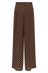 sbillo polka dot print silk trousers