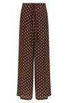 sbillo polka dot print silk trousers