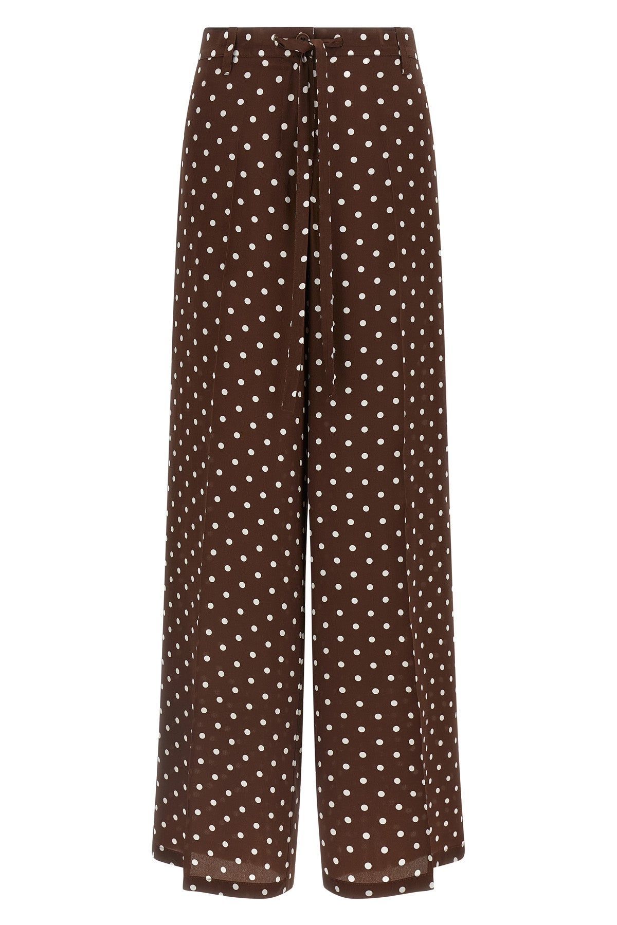 sbillo polka dot print silk trousers