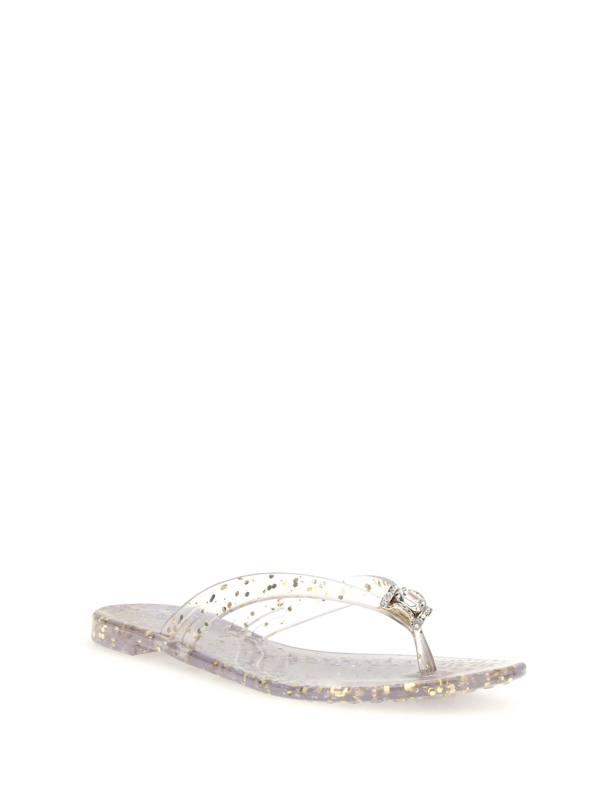 glitter thong sandals