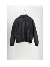 CELINE 36 blouson aviateur detail lacage