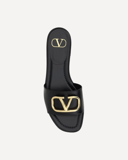 logoed sandals