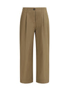 straight-leg pants in organic cotton