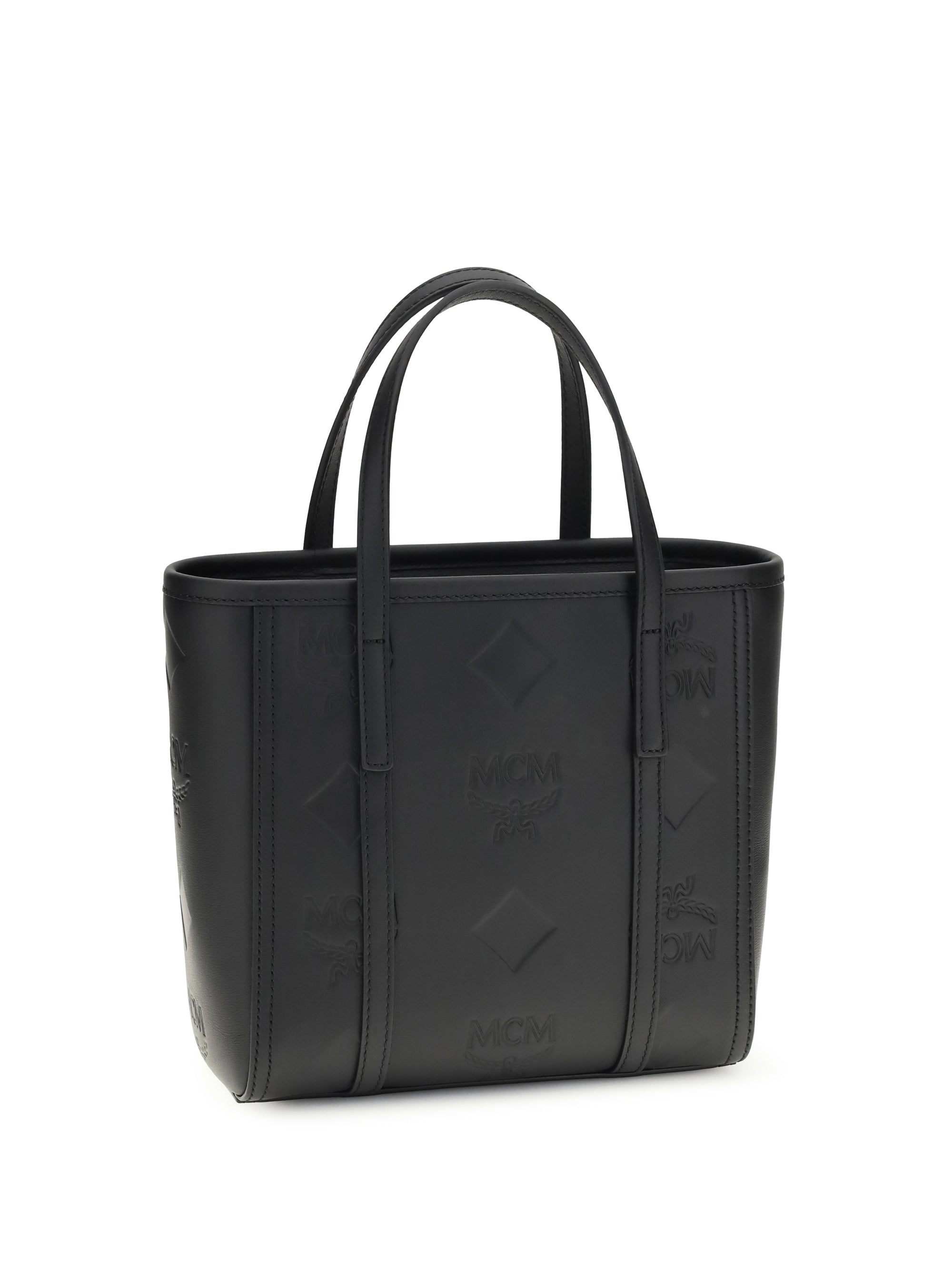 toni small tote bag with embossed maxi visetos motif