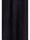 crêpe de chine dress with iris velvet embroidery