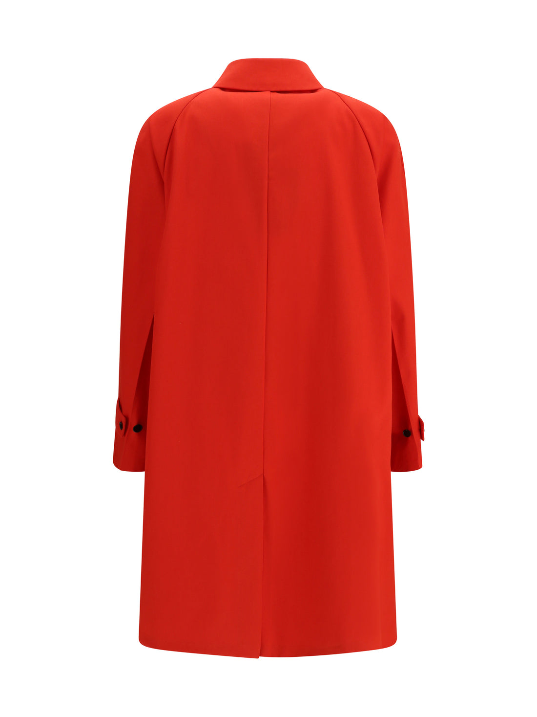 PRADA 42 cotton gabardine coat with classic collar 