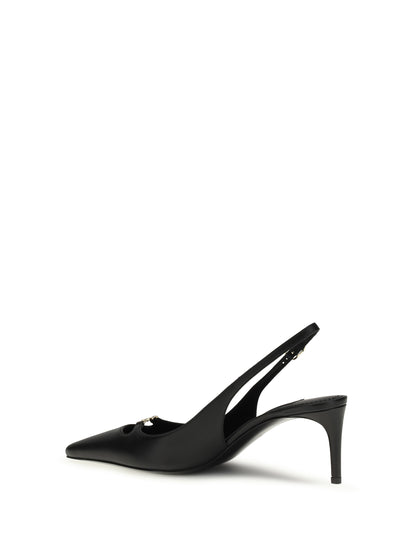 DOLCE &amp; GABBANA 36 leather slingback pumps