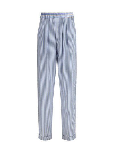 striped silk pj trousers