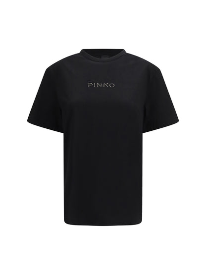 PINKO L rhinestone t-shirt