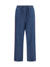 lightweight wide-leg denim pants