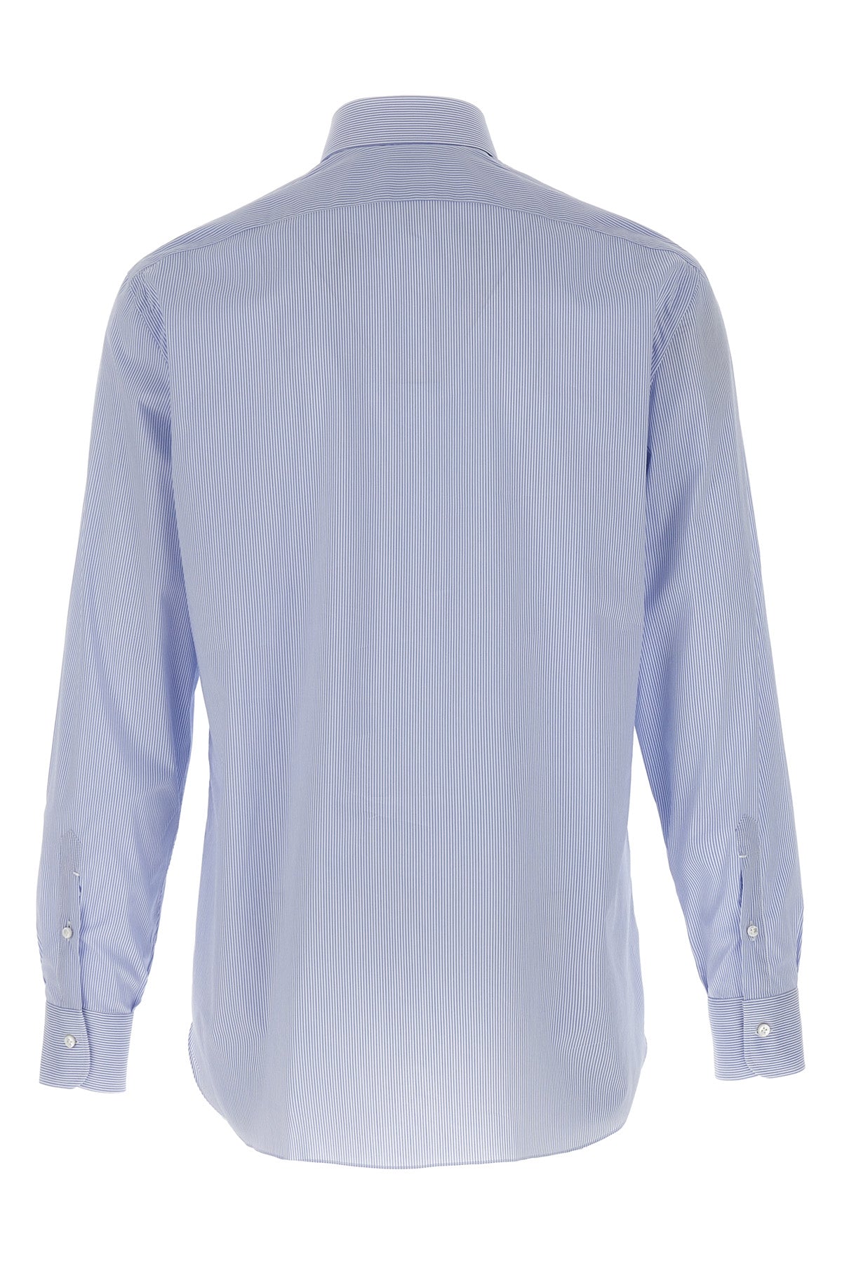 striped cotton poplin shirt