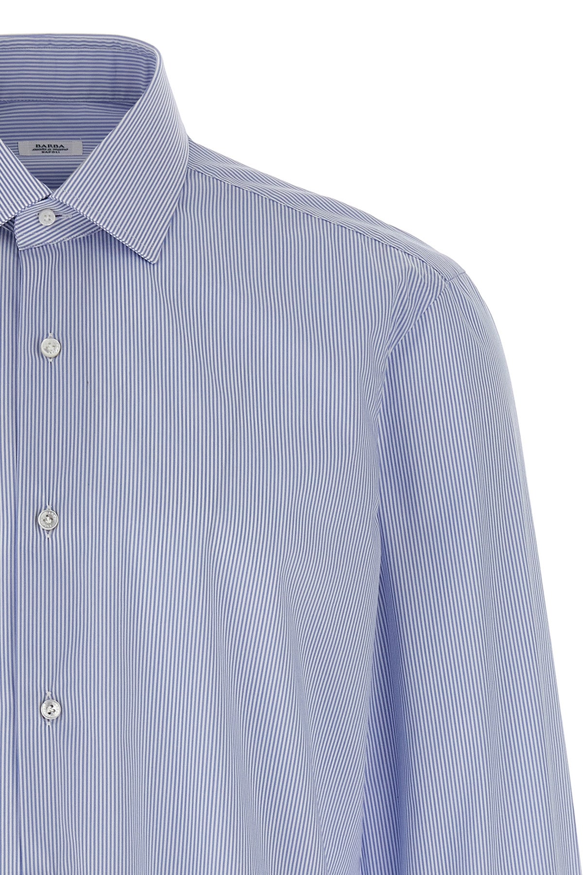 striped cotton poplin shirt