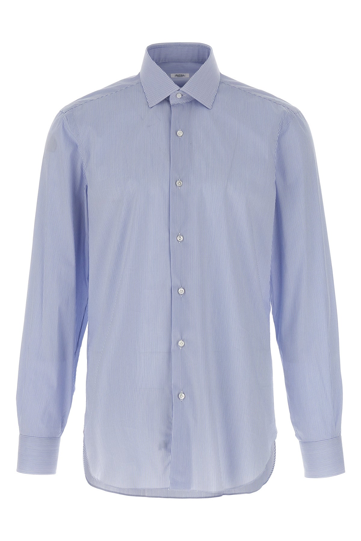 striped cotton poplin shirt
