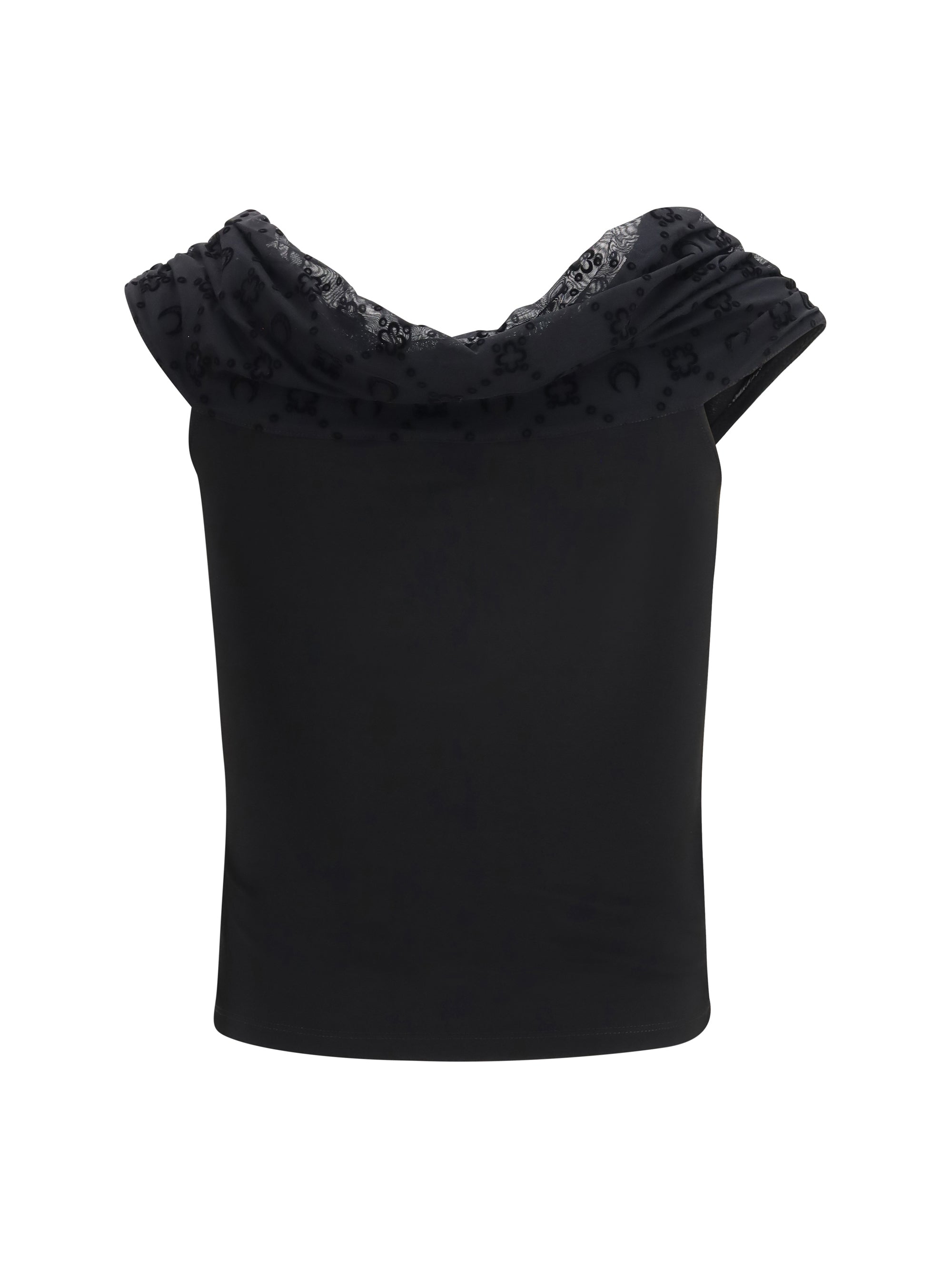 off shoulder draped top