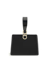 rigid leather handbag