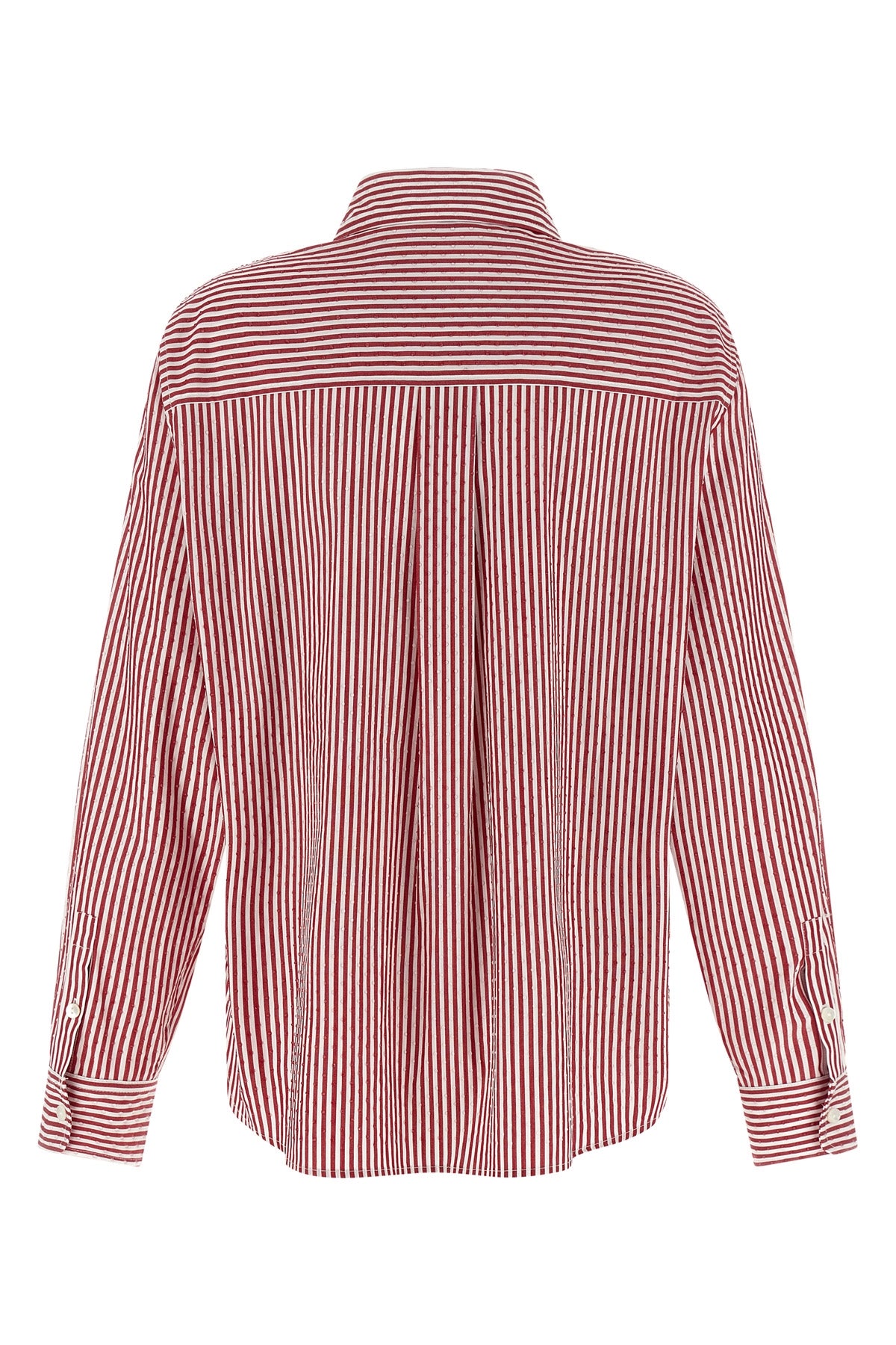 cashine striped cotton poplin shirt