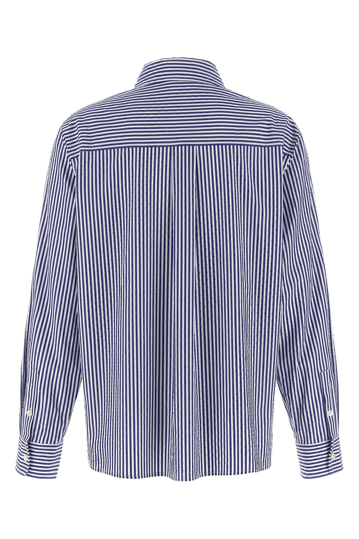 cashine striped cotton poplin shirt