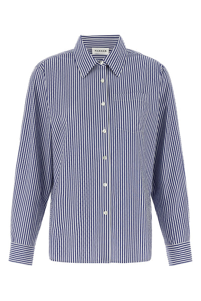 cashine striped cotton poplin shirt