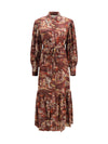 ezra silk midi shirt dress