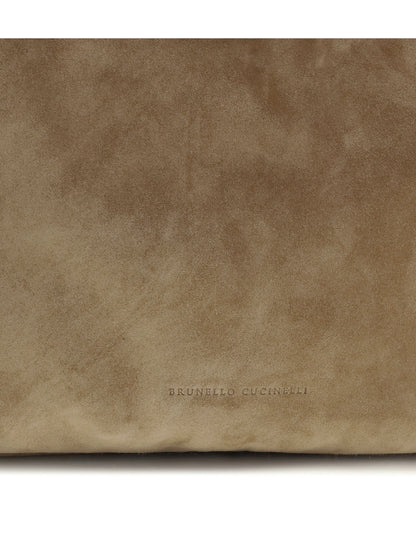 BRUNELLO CUCINELLI OS suede shoulder bag