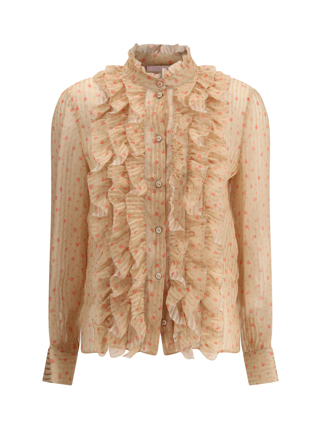 KRISTINA TI 40 rouches silk blouse