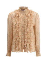 KRISTINA TI 40 rouches silk blouse