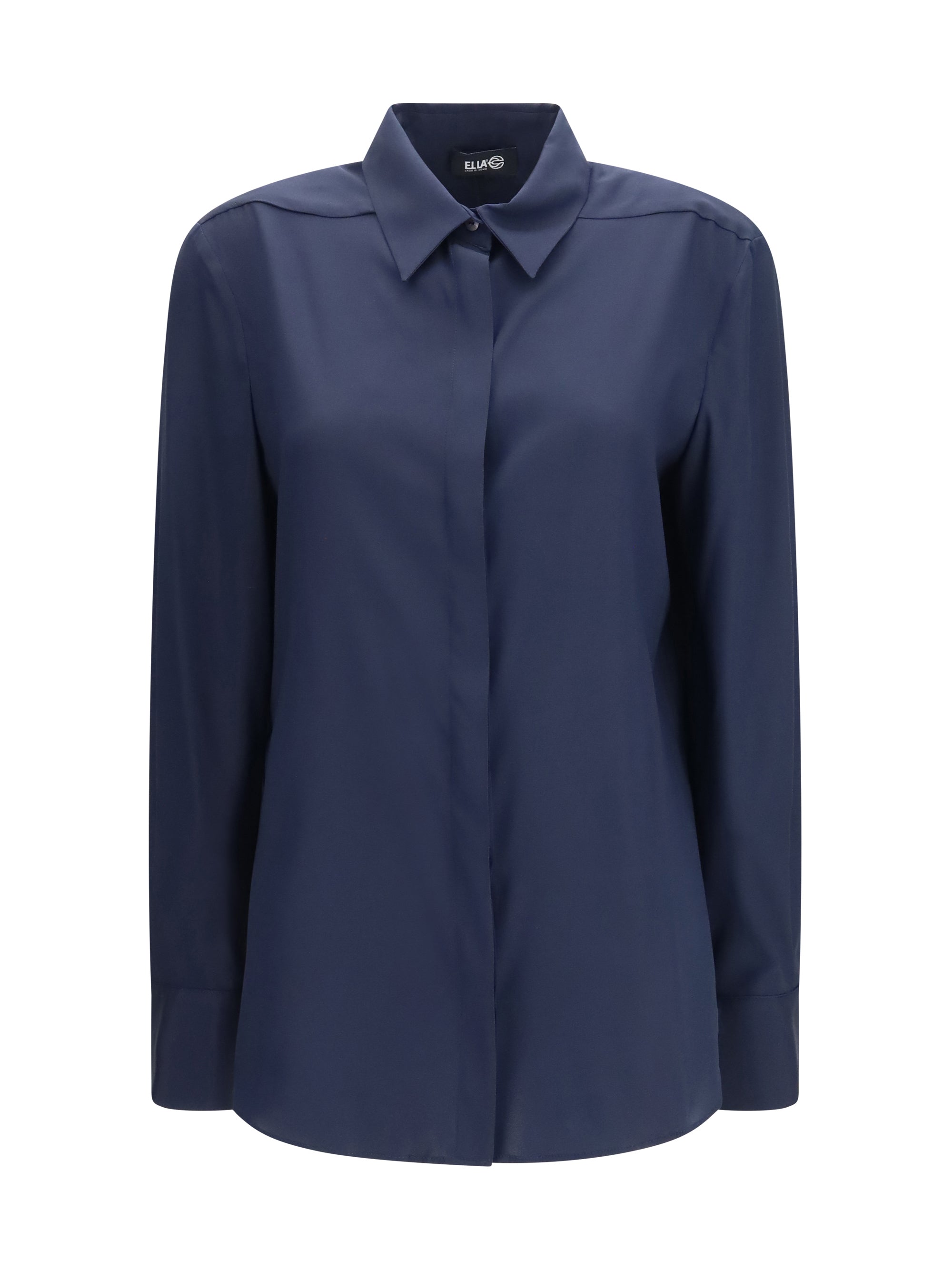 silk shirt with back gathering