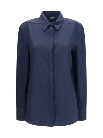 silk shirt with back gathering