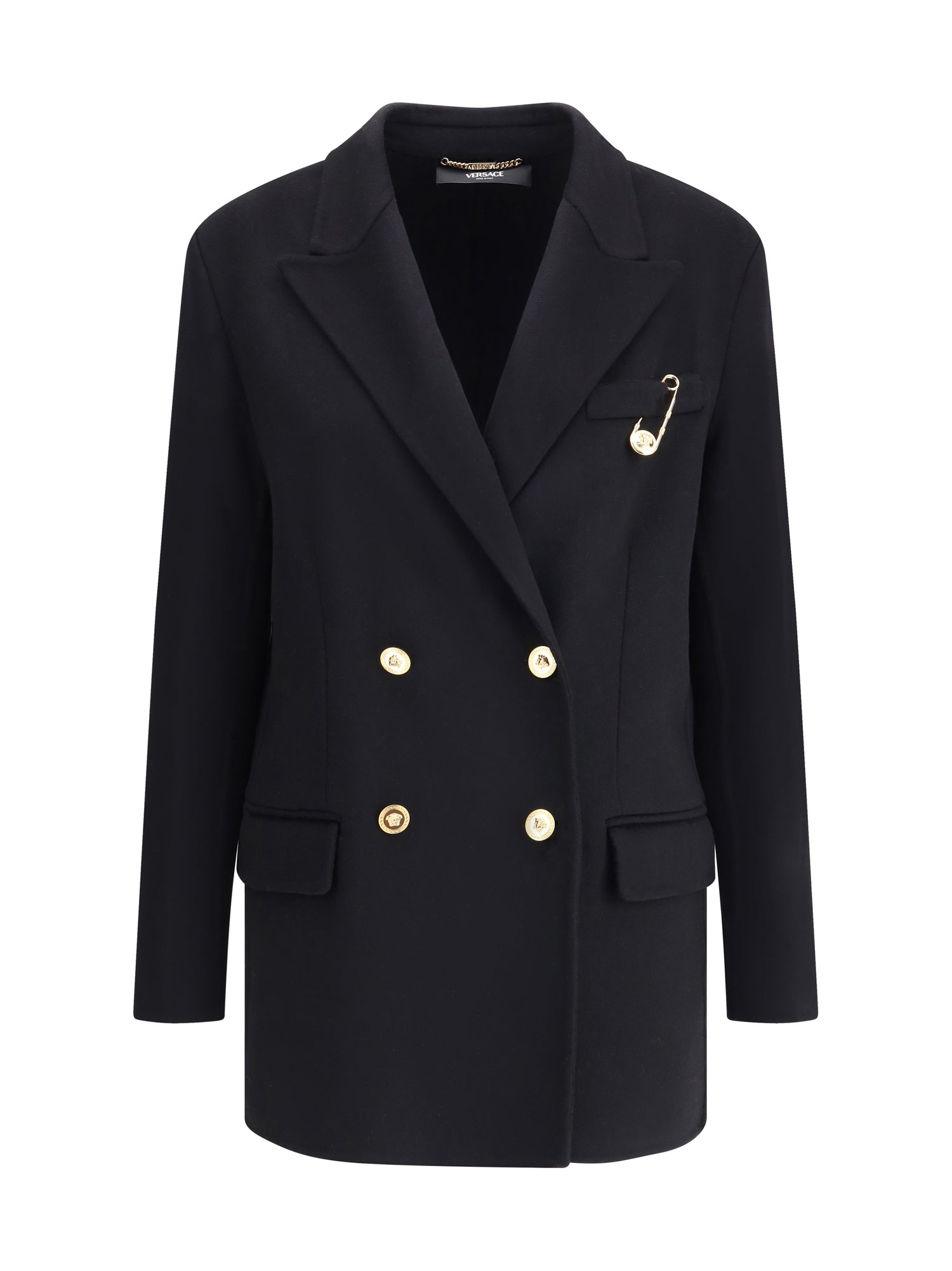 VERSACE 42 wool and cachemire double-breasted coat