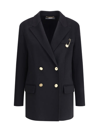 VERSACE 42 wool and cachemire double-breasted coat