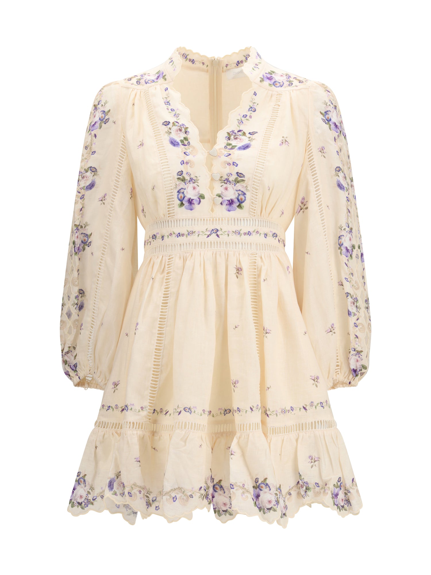 ZIMMERMANN 1 patience plunge mini dress