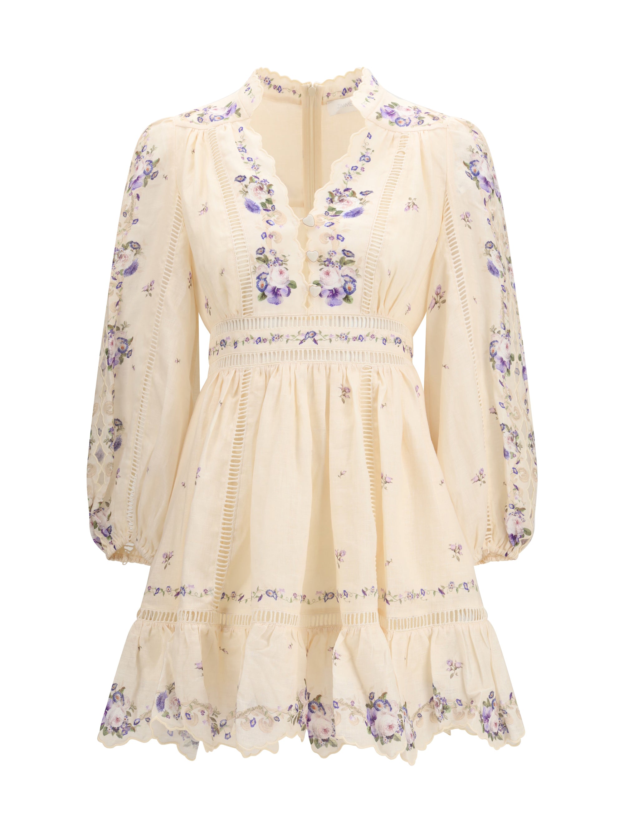 ZIMMERMANN 1 patience plunge mini dress