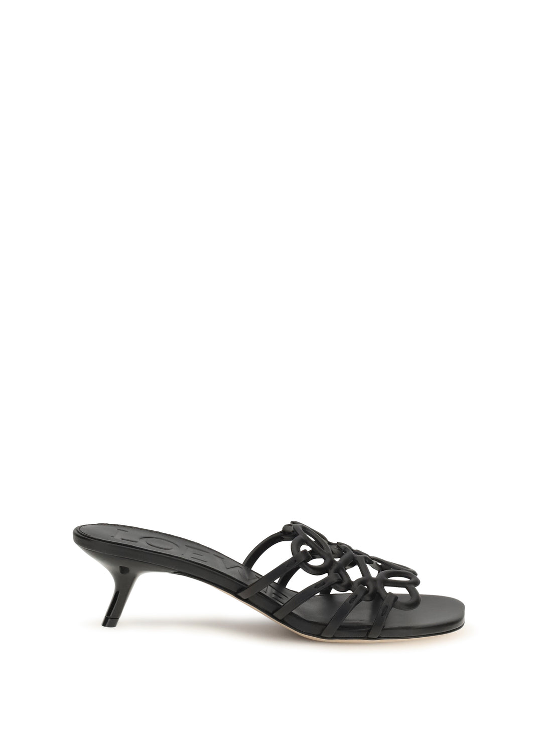 LOEWE 35 anagram petal leather slide sandals