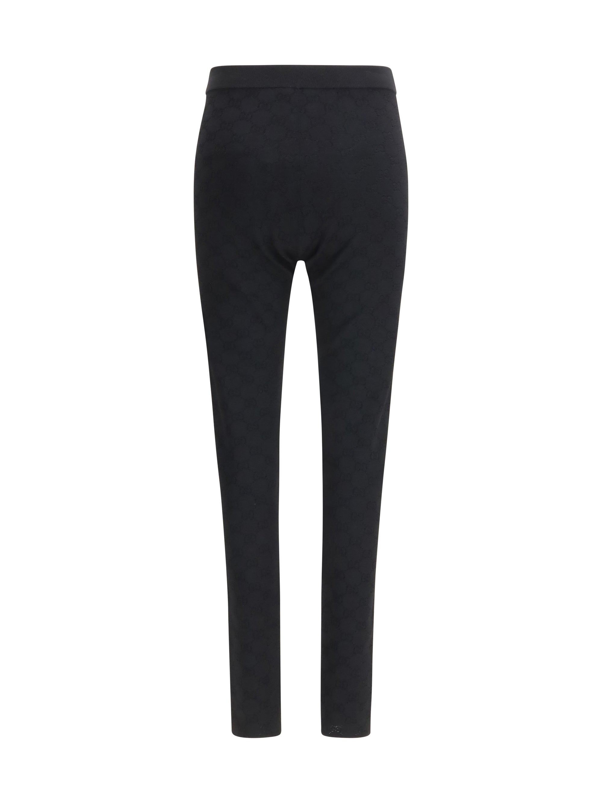 elastic gg jacquard leggings