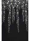 embroidered crepe mini dress with jewel details