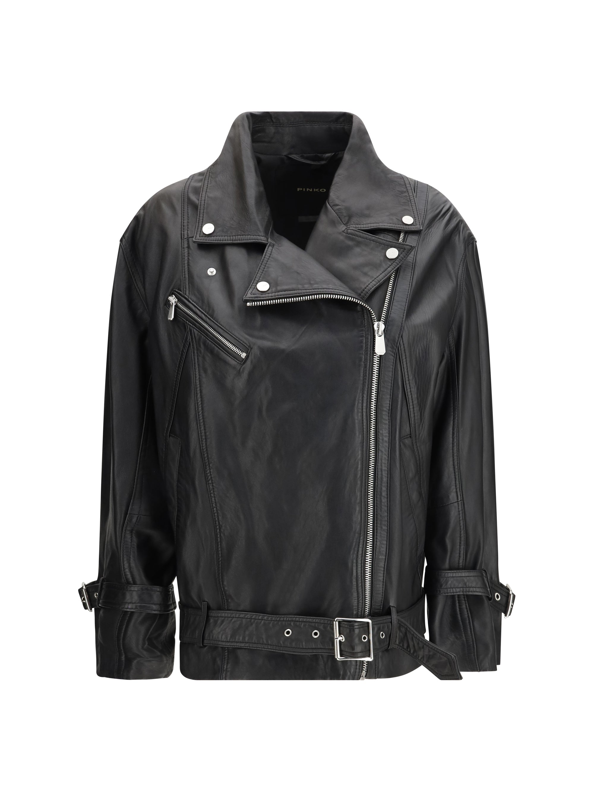leather biker jacket