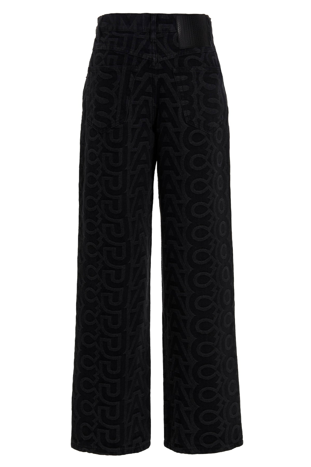 monogram cotton blend denim jeans